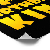 44歳の誕生日ギフト44歳の誕生日キング ポスター (角)