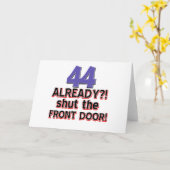 44歳の誕生日プレゼント カード (黄色い花)