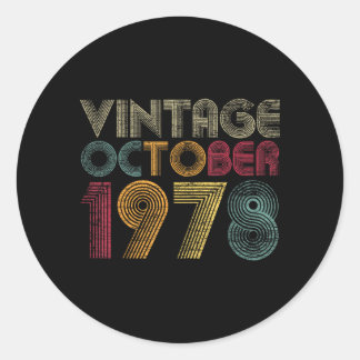 44歳の誕生日プレゼント - 1978年10月当時もの ラウンドシール