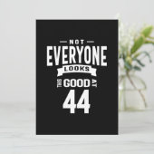 44歳の誕生日 - 44回目の誕生日 面白いギフト 招待状 (スタンド正面)