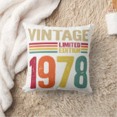 44歳ギフトヴィンテージ1978 44誕生日ギフト クッション (ブランケット)