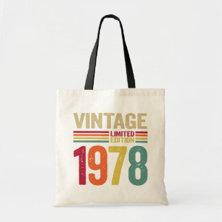 44歳ギフトヴィンテージ1978 44誕生日ギフト トートバッグ