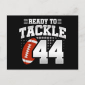 44歳タックルサッカーパーティー44誕生日 ポストカード (正面)