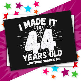 44歳皮肉なミーム面白い44歳の誕生日 ポストカード