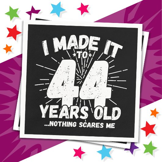 44歳皮肉ミームおもしろい44誕生日 スタンダードカクテルナプキン