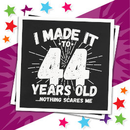 44歳皮肉ミームおもしろい44誕生日 スタンダードカクテルナプキン