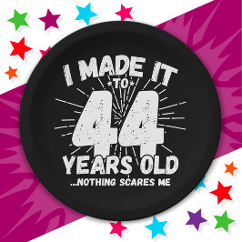44歳皮肉ミームおもしろい44誕生日 ペーパープレート