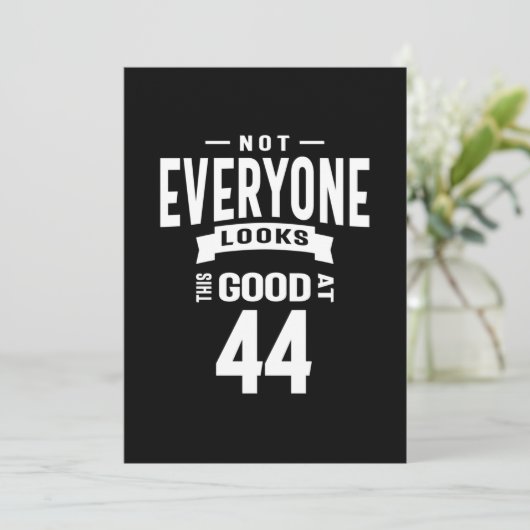 44歳 – 44誕生日ギフトおもしろい サンキューカード (スタンド正面)