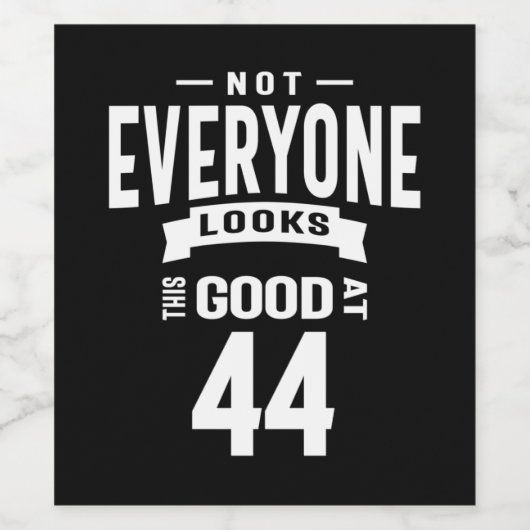 44歳 – 44誕生日ギフトおもしろい ワインラベル (シングルラベル)