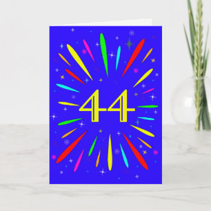 44番目の誕生日爆発カード カード
