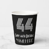 44番目の誕生日—インスパイアアールデコ検索「44」 +名前 紙コップ (裏面)