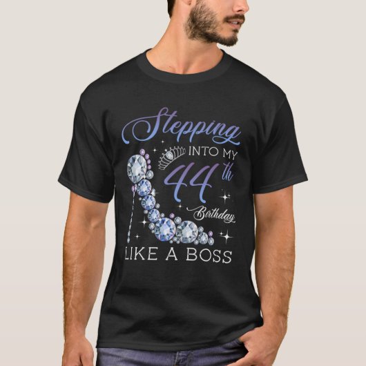 44誕生日へのステップイン44年ボス Tシャツ (正面)