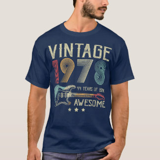 44誕生日ウーメンズヴィンテージ素晴らし1978 Gui Tシャツ