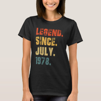 44誕生日44歳の伝説1978年7月以来 Tシャツ