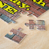 44誕生日:おもしろいグラフィティインスパイアレインボー44 ジグソーパズル (側面)