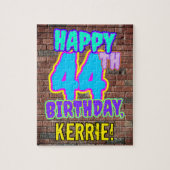 44誕生日~おもしろい、落書きルッインスパイアク ジグソーパズル (縦)