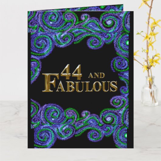 44誕生日 カード (黄色い花)