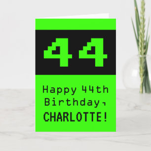 44誕生日:ネディ/オタク系のスタイル「44」と名前 カード
