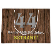 44誕生日: Country インスパイア Western  Look, Name ラージペーパーバッグ (正面)