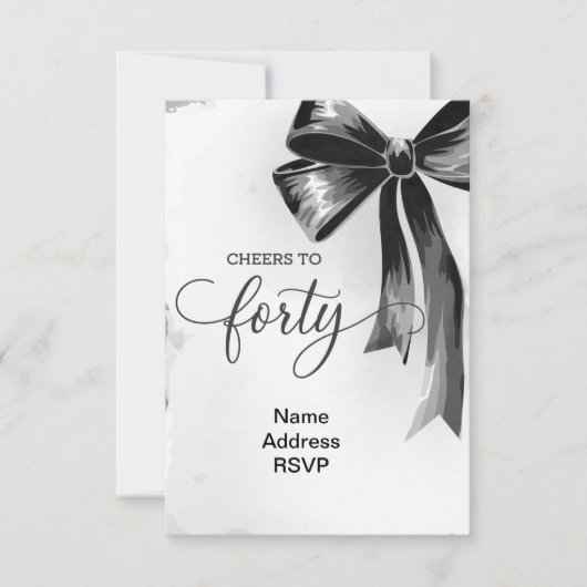 440の誕生日パーティーの招待状 招待状 (正面)