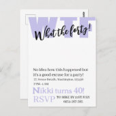 440パーソナライズされた歳の誕生日おもしろいの日 ポストカード (正面/裏面)