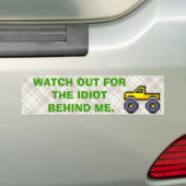 440608741EZEAgY_phのtn_a_watchout、monstertruck… バンパーステッカー (車上)