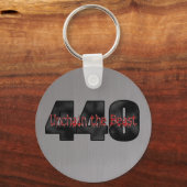 440 Mopar Beastブラシ付きスチール キーホルダー (正面)