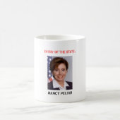 442px-Nancy_Pelosi_official_portraitの敵の… コーヒーマグカップ (中央)