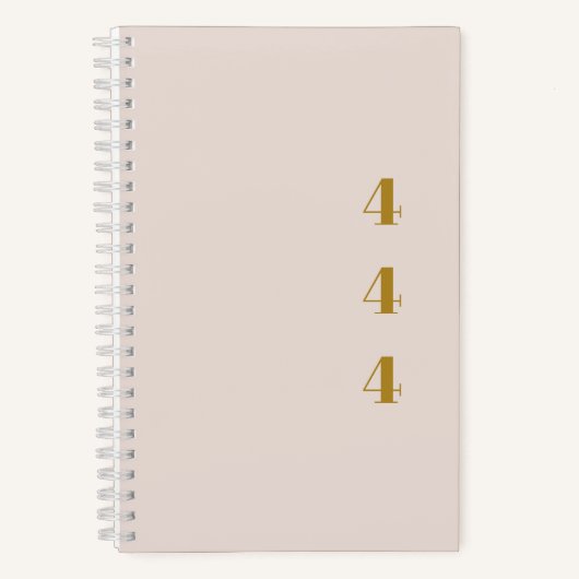 444エンジェル番号感謝ジャーナル ノートブック (正面)