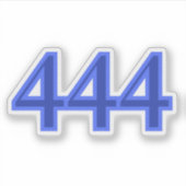 444 エンジェルナンバー 願望実現 シール (正面)