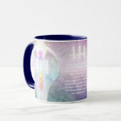 444 Angel Numbers Chakra Angels Wings  Coffee Mug マグカップ (正面左)
