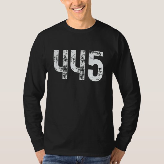445 エリアコード フィラデルフィア PA モバイル 携帯電話 エリア Tシャツ (正面)