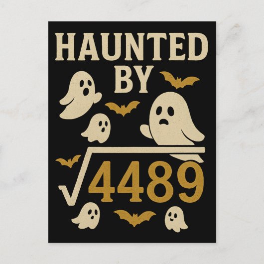 √4489に魅入られた ハロウィンの楽しい数学 シーズンポストカード (正面)