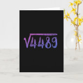 √4489 数学教師 六 七 6 7 カード (黄色い花)