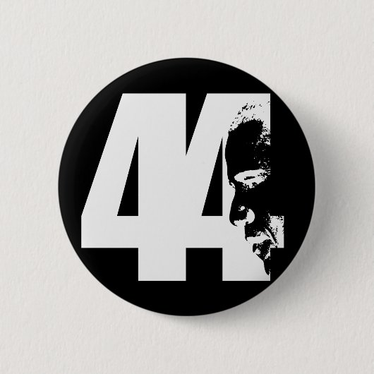 「44」ボタン 缶バッジ (正面)