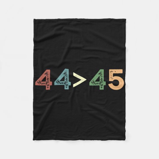 44 &Gt; 45アンチトランプ大間は素晴らしトランプフーよりも フリースブランケット (正面)