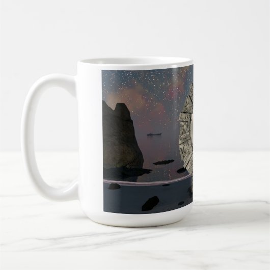 44 oz mug with "Portal in Time" image コーヒーマグカップ (左)