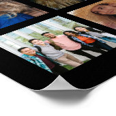 44 Photo Collage 40th Birthday ポスター (角)