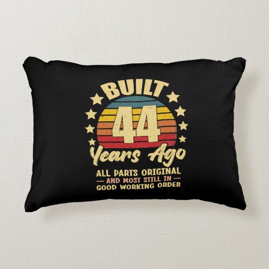 44 Years Ago All Parts Original 44th Birthday  アクセントクッション (正面)