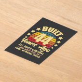 44 Years Ago All Parts Original 44th Birthday  アクリル招待状 (レイダウン)