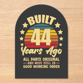 44 Years Ago All Parts Original 44th Birthday アクリル招待状