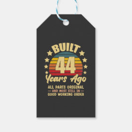 44 Years Ago All Parts Original 44th Birthday  ギフトタグ