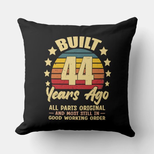 44 Years Ago All Parts Original 44th Birthday  クッション (正面)