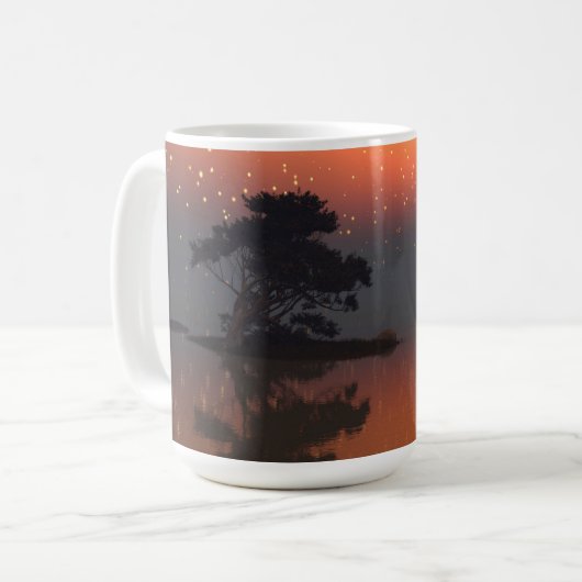 44oz mug with "Dayspring" image コーヒーマグカップ (正面左)