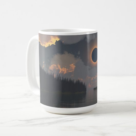44oz mug with "eclipse" image コーヒーマグカップ (正面左)