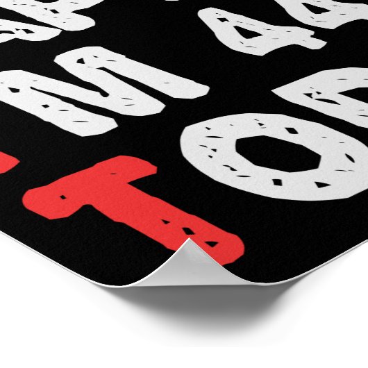 44th今日の誕生日ギフトのアイディアで幸せおもしろい ポスター (角)