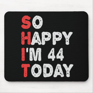 44th今日の誕生日ギフトのアイディアで幸せおもしろい マウスパッド
