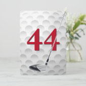 44th Birthday Golf Theme Party 招待状 (スタンド正面)