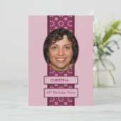 44th Birthday Party招待写真と名前 招待状 (スタンド正面)