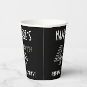 44th Birthday Party:アールデコスタイル+名前をカスタムする 紙コップ (右)